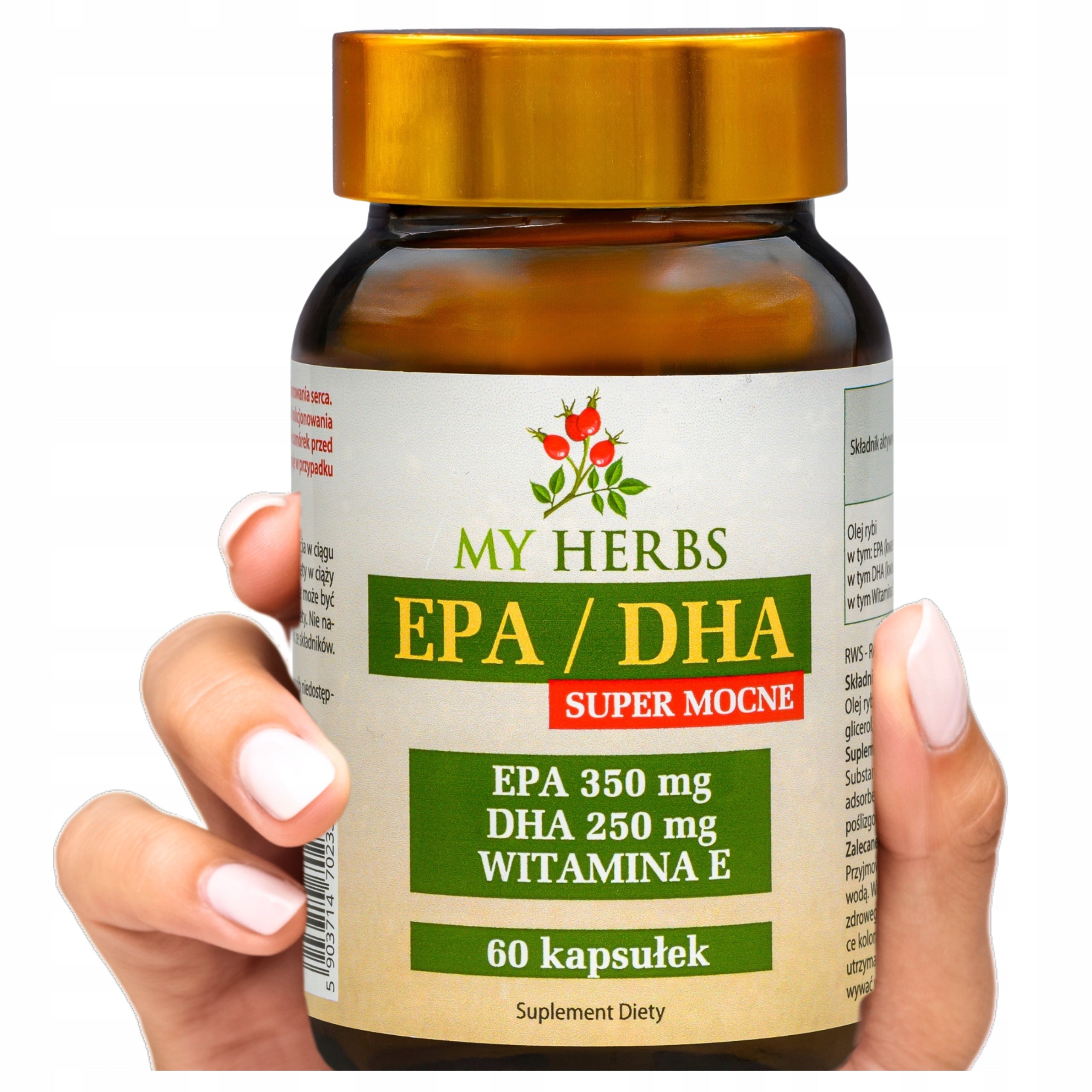 Omega-3 EPA DHA super strong with vitamin E 60 capsules heart health brain