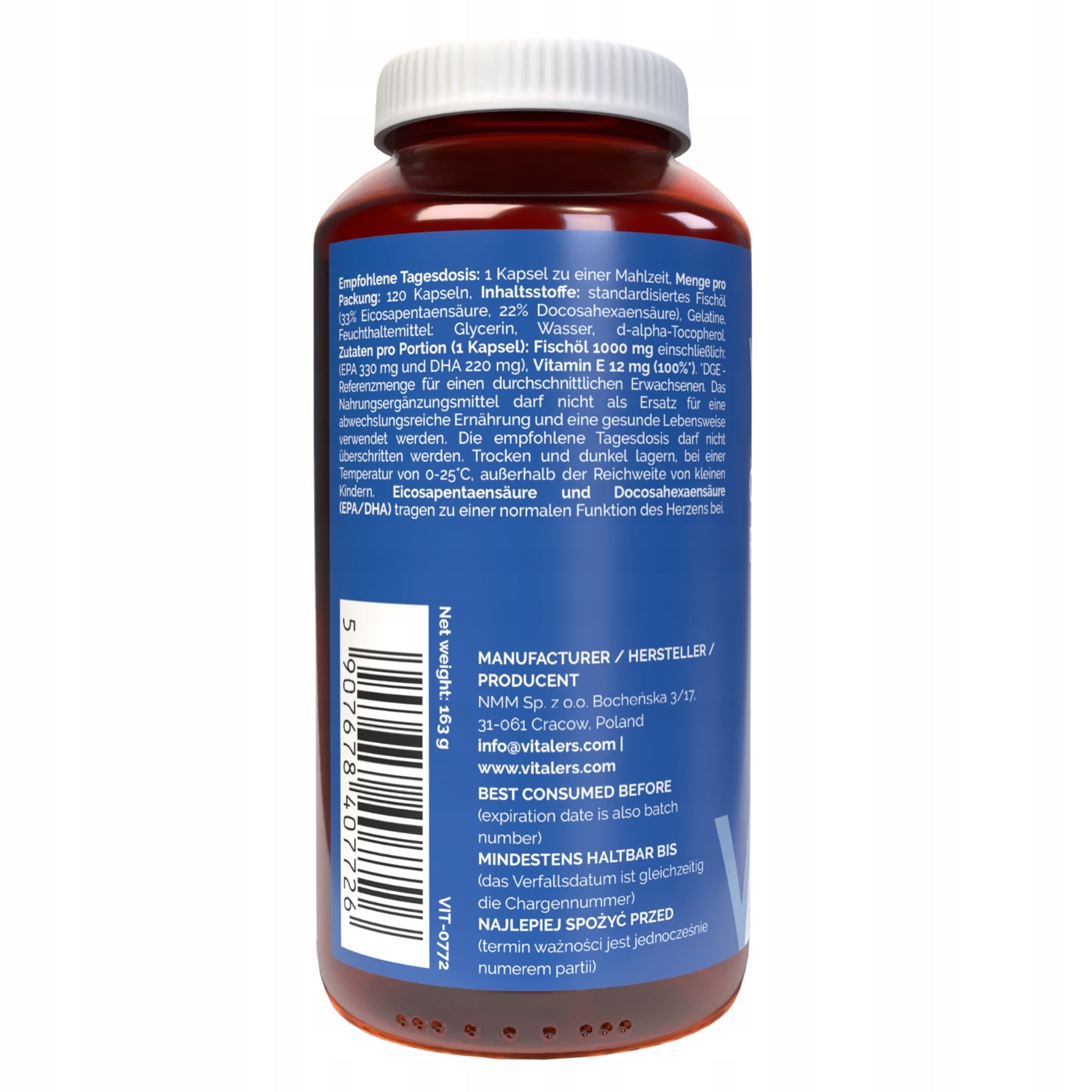 Omega 3 FORTE 1000 mg for 120 days 330 EPA 220 DHA Healthy Heart Brain + Freebie Manufacturer code Napój Izotoniczny w Proszku Izotonik Saszetki