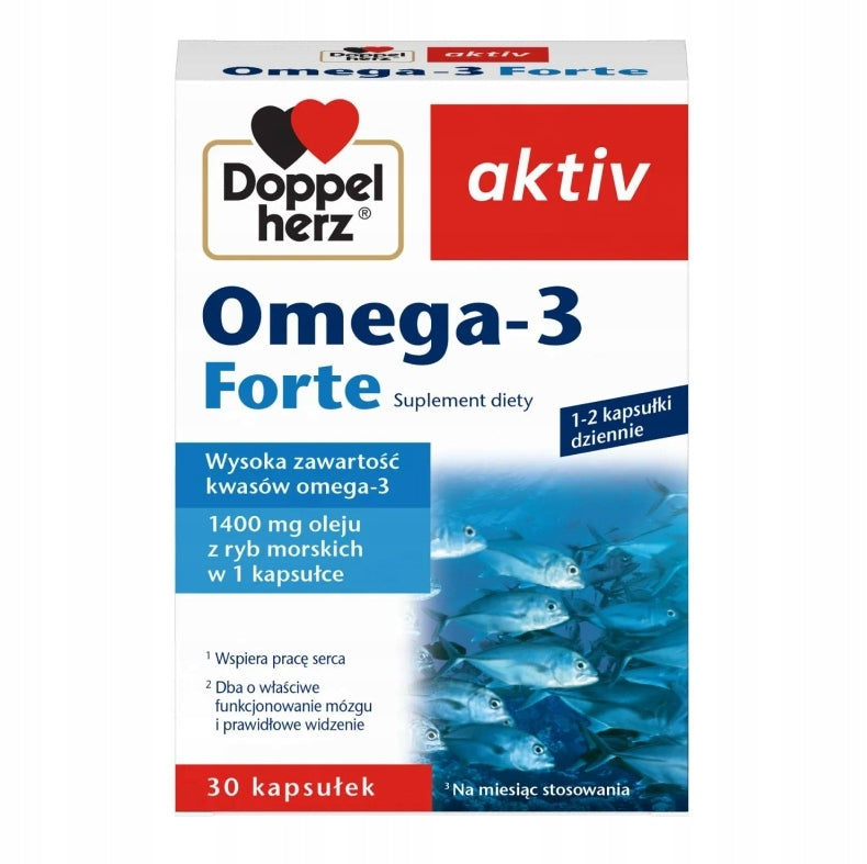 Omega-3 FORTE 30 capsules Doppelherz aktiv