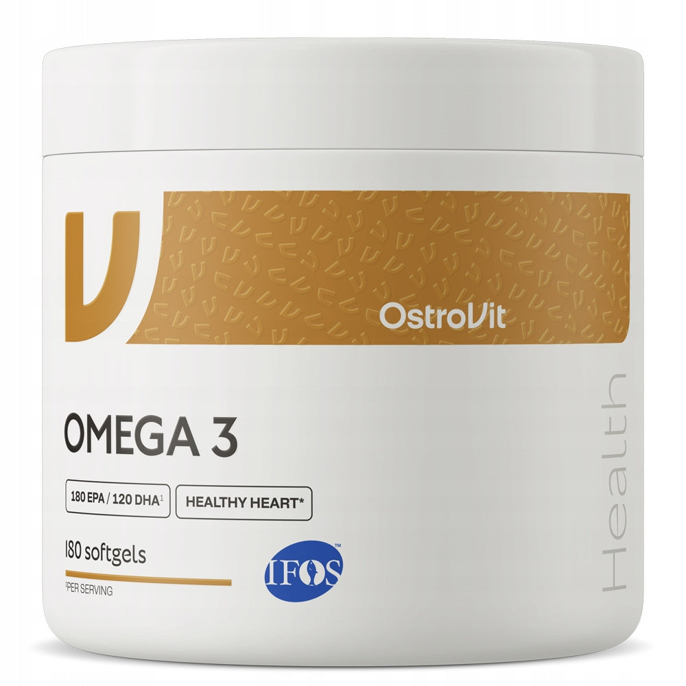 Omega 3 OstroVit 180 kaps ACIDS FISH OIL 1000 MG IFOS LOW TOTOX