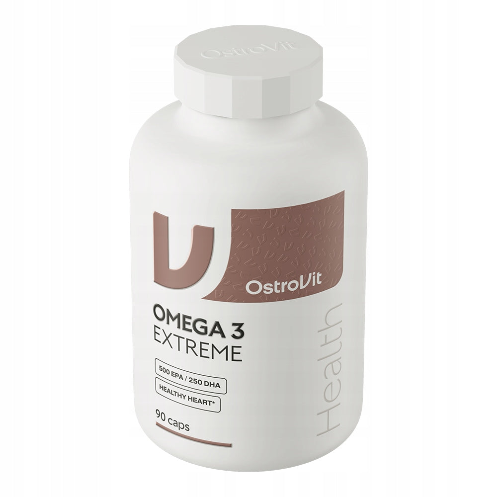 Omega 3 OstroVit Extreme 90 caps IMMUNITY 500 EPA 250 DHA HIGH DOSE Packaging status original
