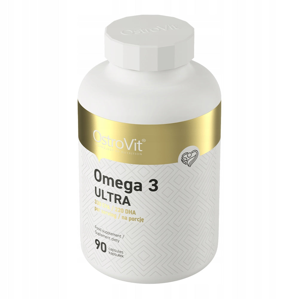 Omega 3 OstroVit Ultra 90 kap FISH OIL 1000 MG 330 MG EPA + 220 MG DHA Expiration date not specified