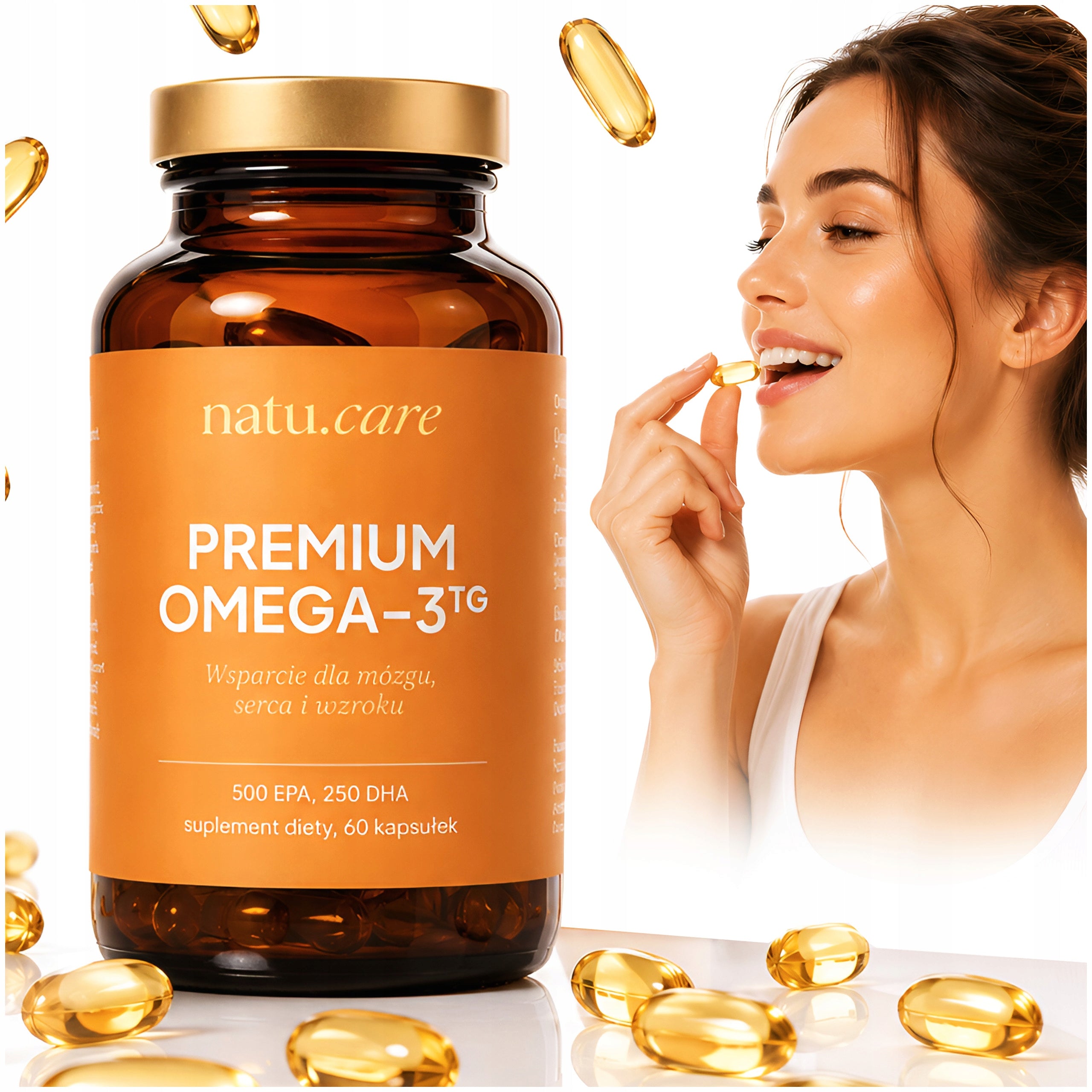 Omega 3 Premium Acids 750 mg | EPA 500mg + DHA 250mg - 60 kaps