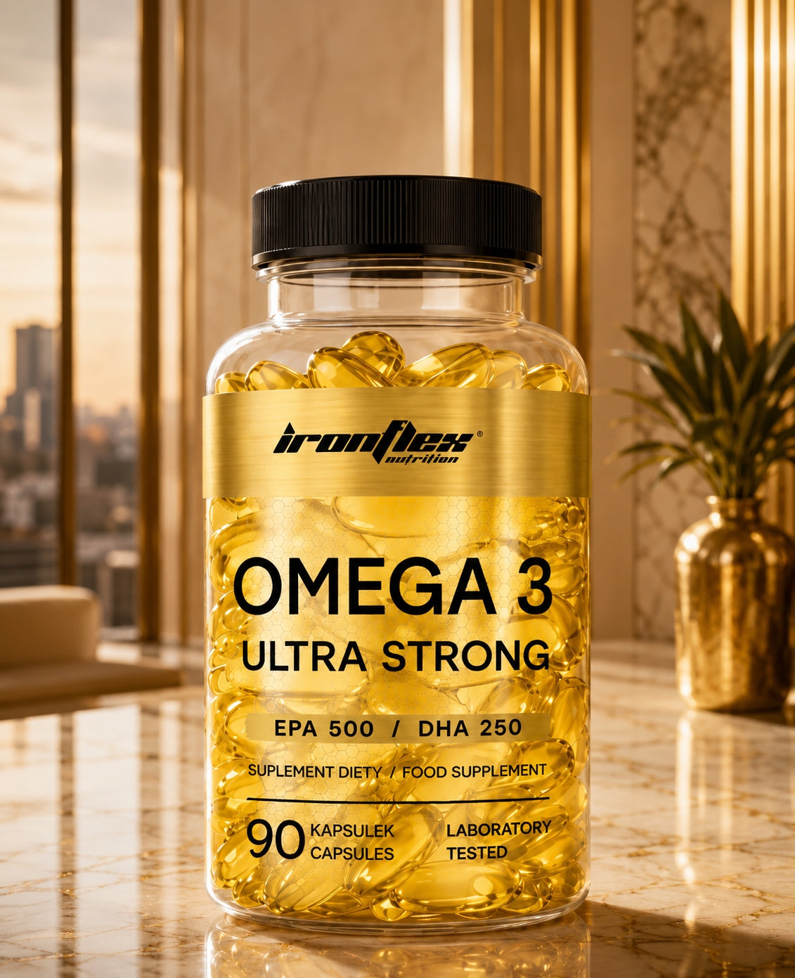 Omega 3 Ultra Strong 750 EPA+DHA GOLD| 90 Softgel | Professional Series| IF