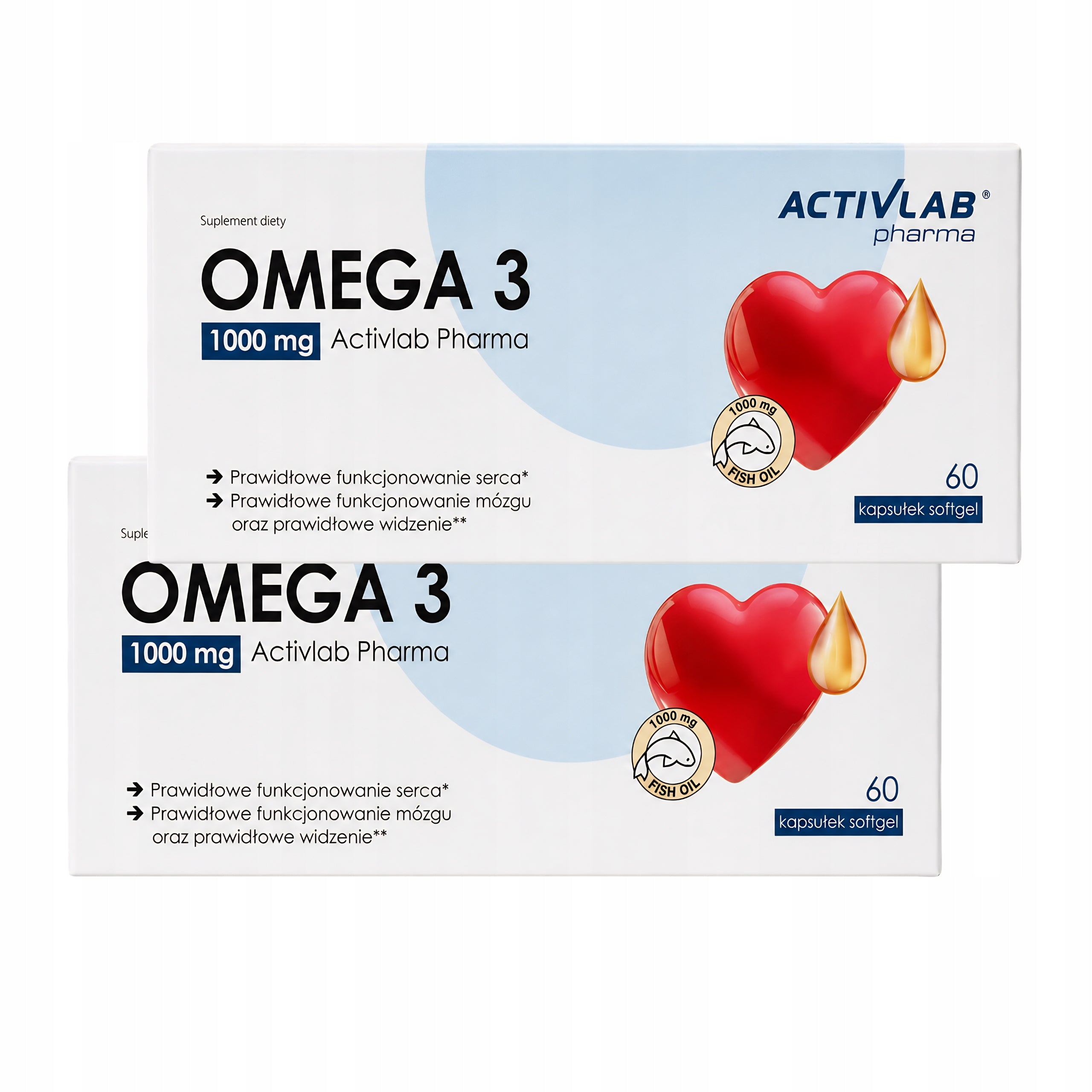 Omega 3 omega-3 1000mg 60 pieces supplement Activlab x 2 packs