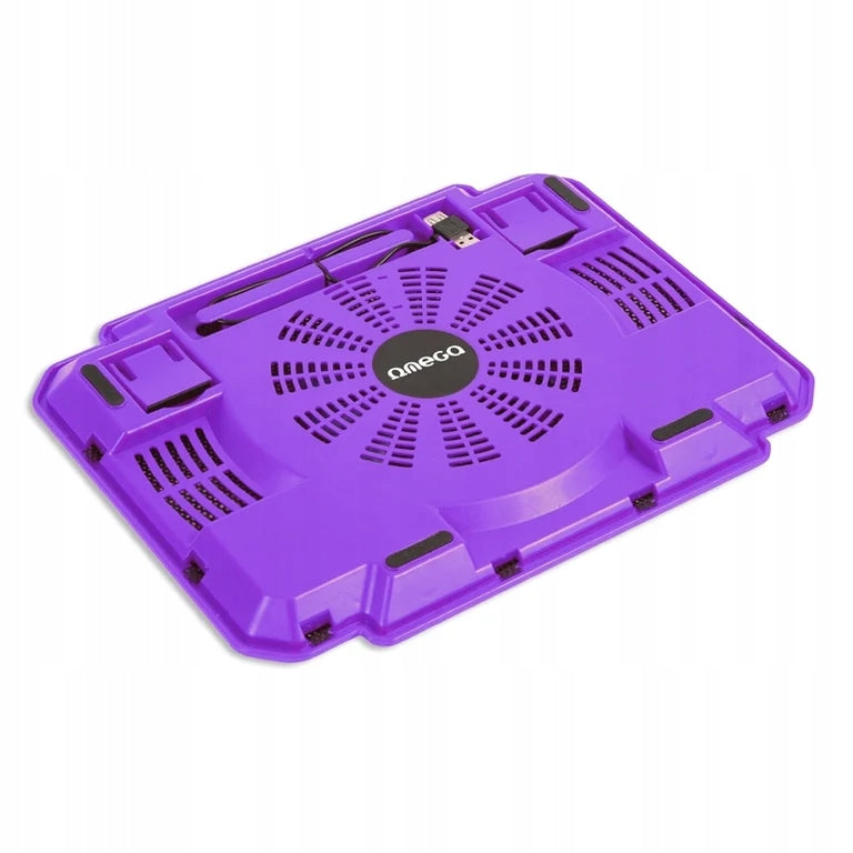 Omega OMNCPIV cooling pad for laptop 43,2 cm (17") Purple Manufacturer Omega
