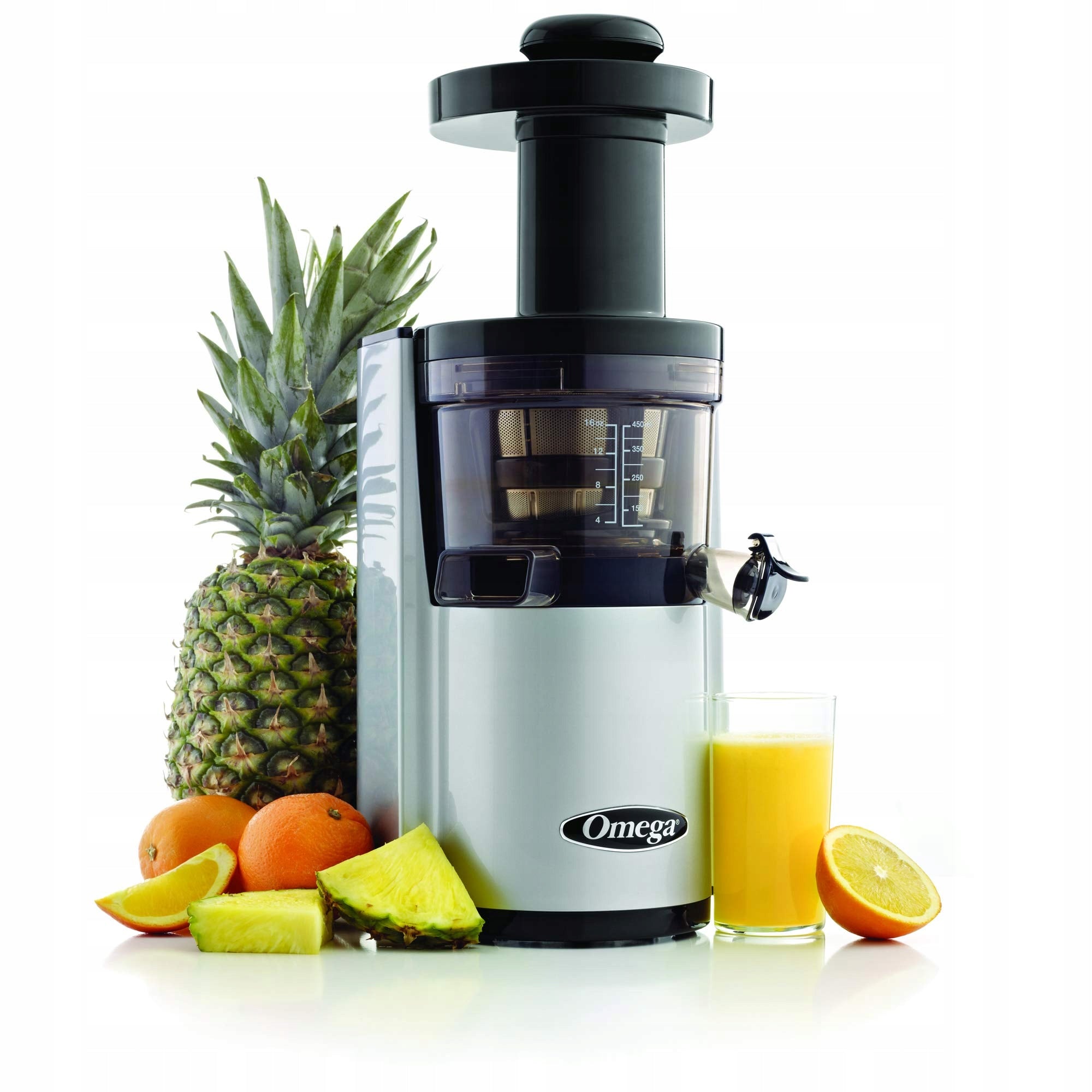 Omega VSJ843RW Vertical Juicer White 1l 150W Steel Capacity 1 l