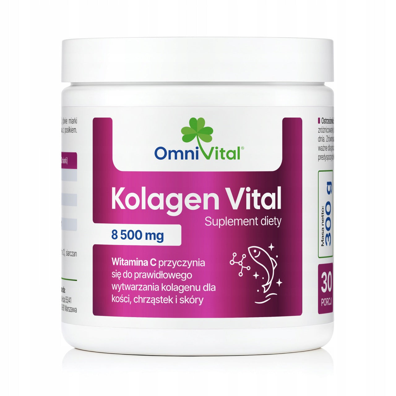 Omni Vital Collagen Vital Flavorless Fish Collagen with Vitamin C 300g Powder