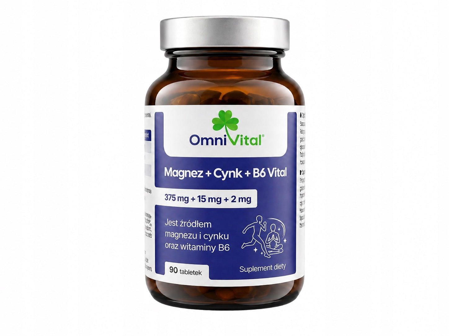 Omni Vital Magnesium Zinc B6 Energy Fatigue Stress 90 Tablets - 30 Servings Brand no brand