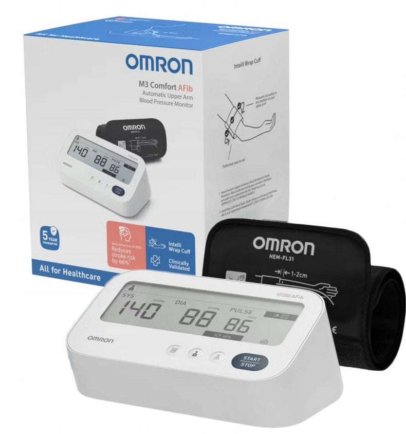 Omron M3 Comfort AFIB blood pressure monitor Packaging status original