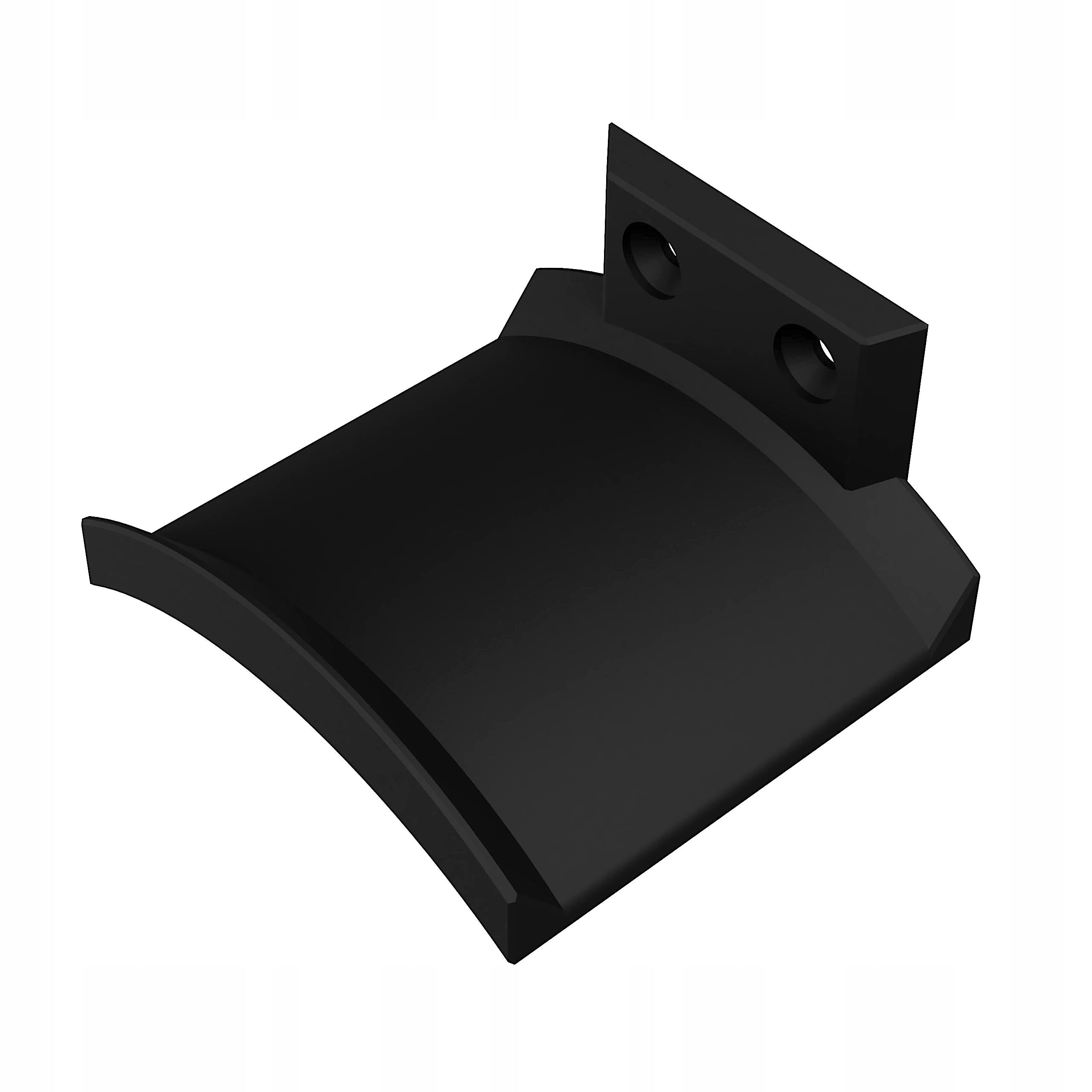 On-Ear Headphone Holder Universal Black + Screws EAN (GTIN) 5903678011895