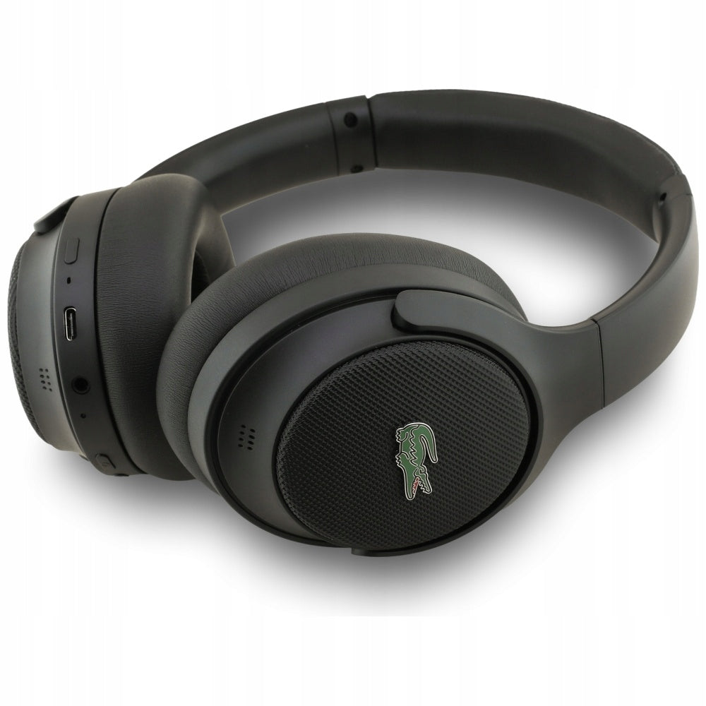 On-ear headphones Lacoste Petit Pique ANC Bluetooth black Packaging status original