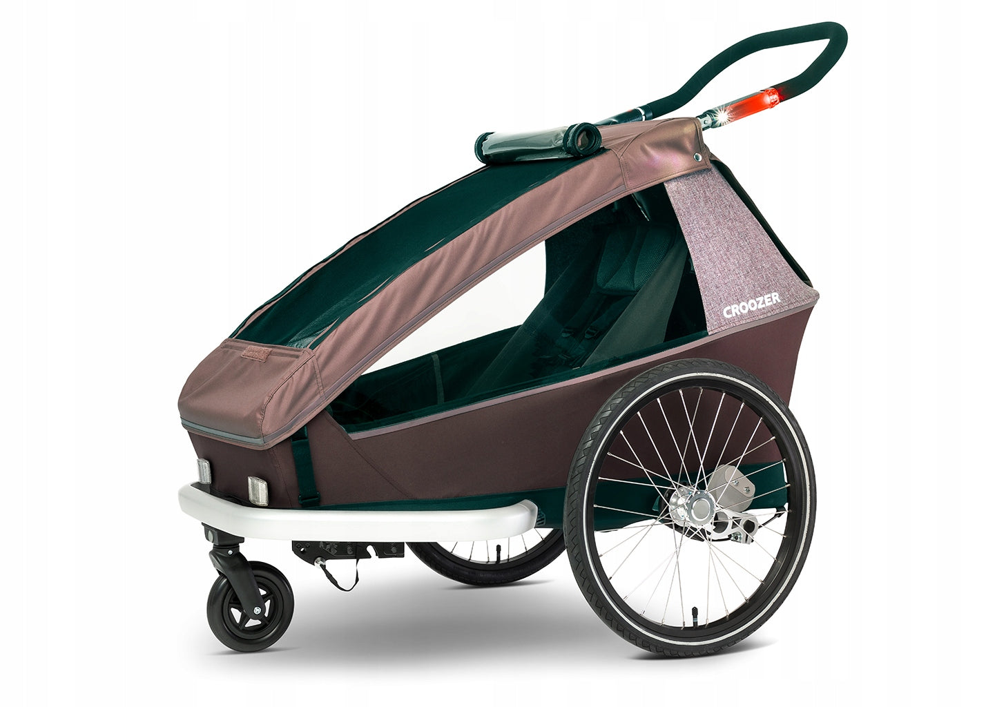 One Child Bicycle Trailer Croozer Kid Vaaya 1 Blossom Red Packaging status original