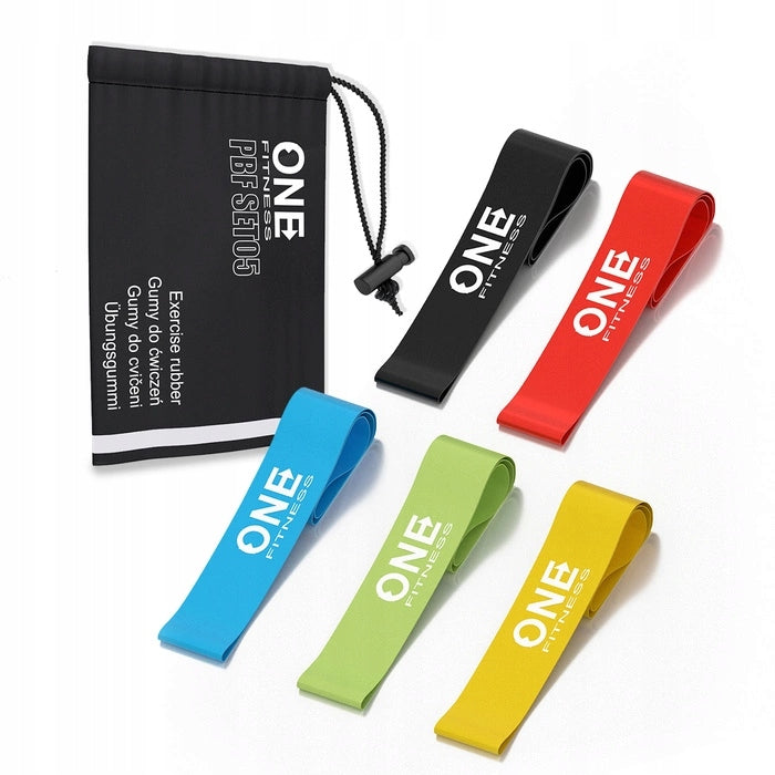 One Fitness PBF SET05 SLIM exercise rubber set Width 45 mm