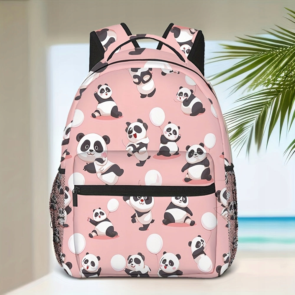 One Panda Orange Backpack for Shopping, Commuting, and Travel