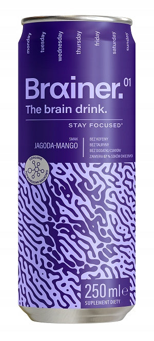 One pack Brainer Carbonated Dietary Supplement valid until the end of 08.2026 Brand no brand