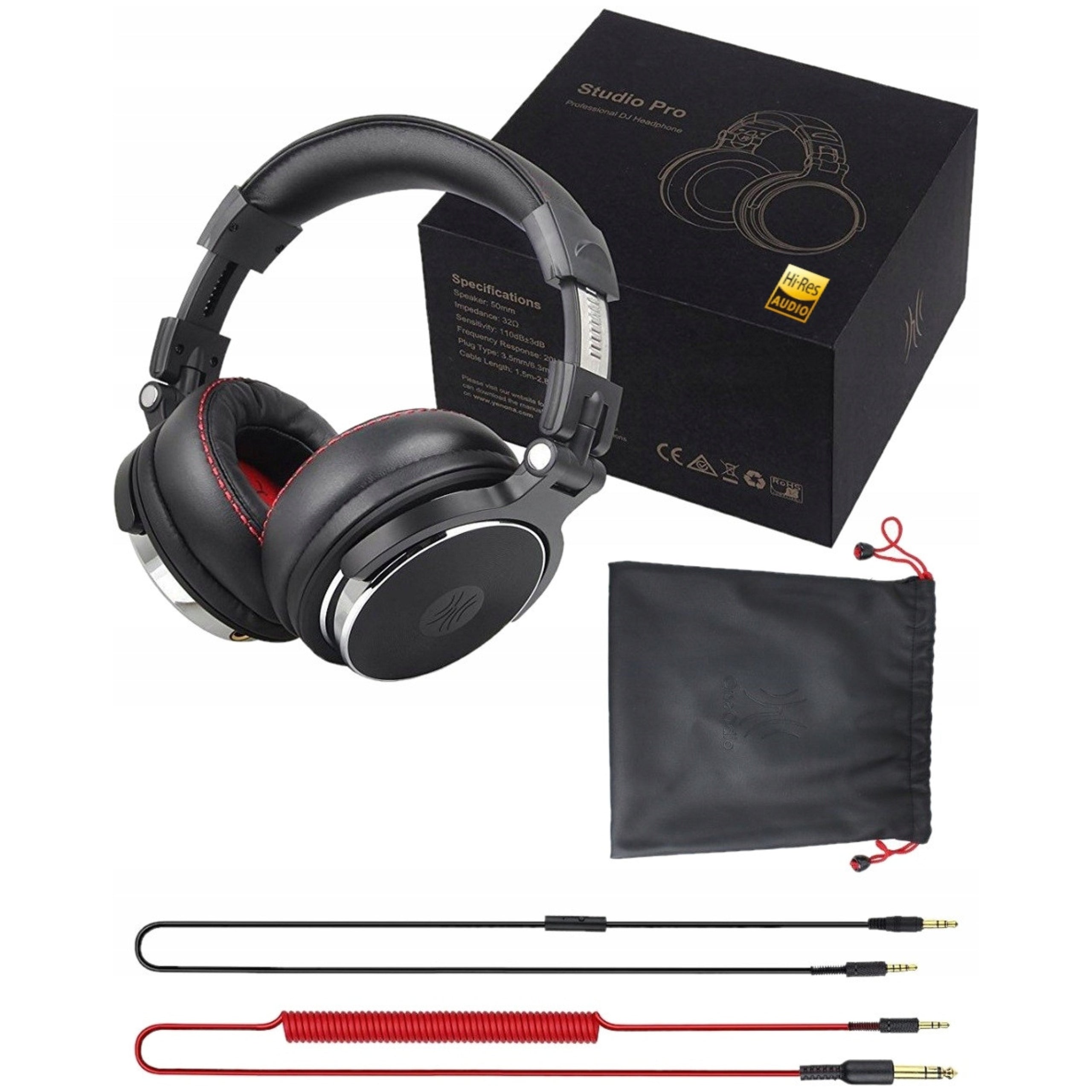 OneOdio Pro50 Studio Wired Headphones 50mm Dual Jack DJ 3.5/6.35 mm