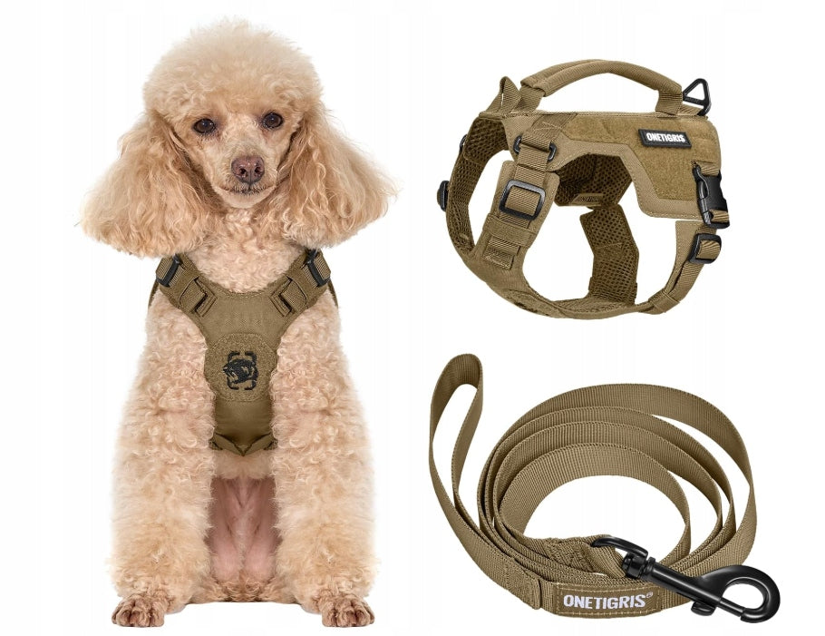 OneTigris Dog Harness Size XXXS Brown Harness for Small Dogs