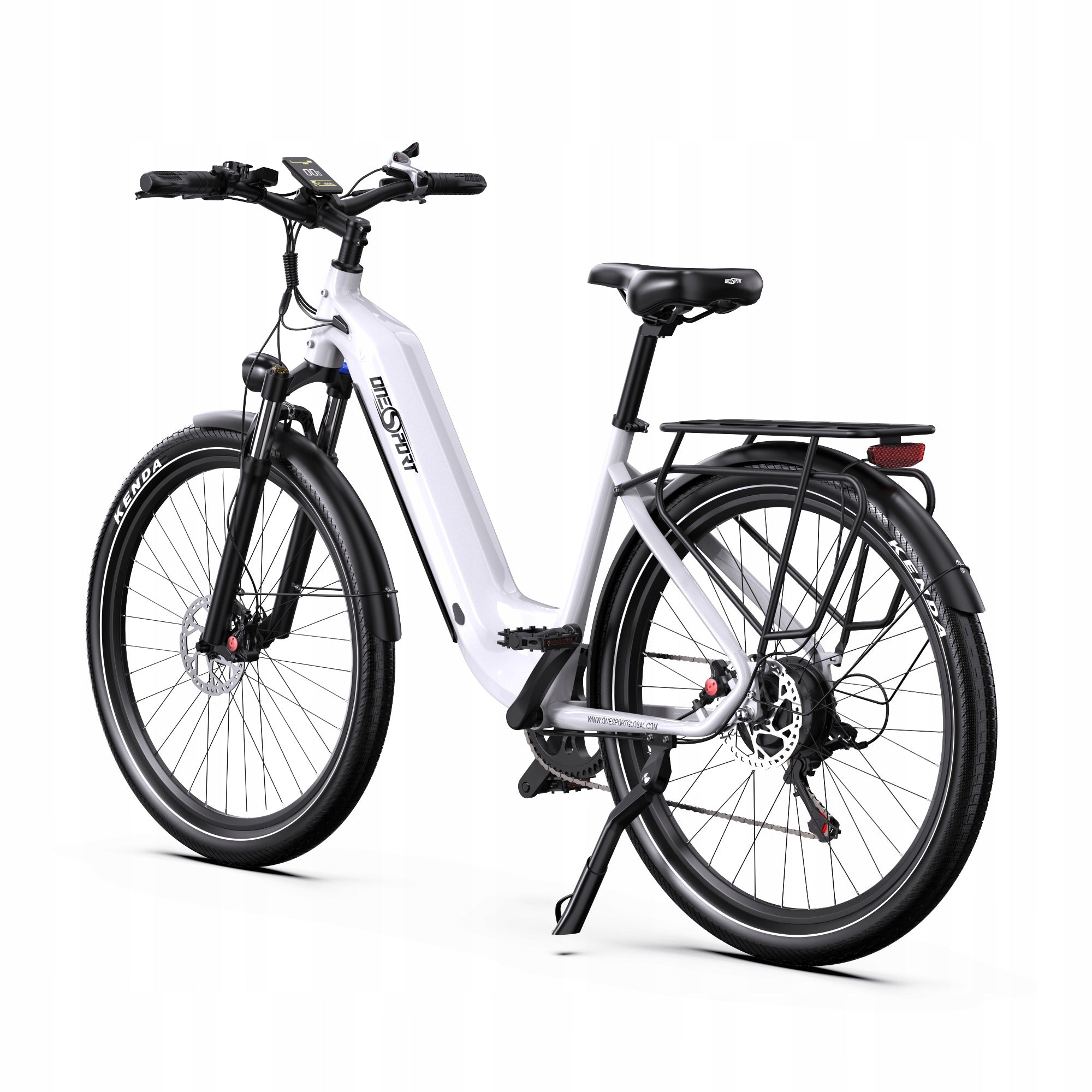 Onesport OT05 Electric Bicycle 250W 18.2Ah 27,5" 25km/h E-bike White Brand Onesport