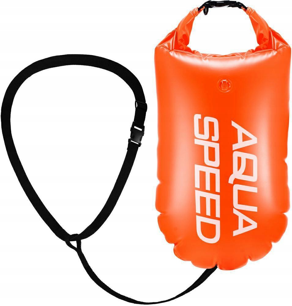 Open Water Swim Buoy 17 l Orange Aqua Speed