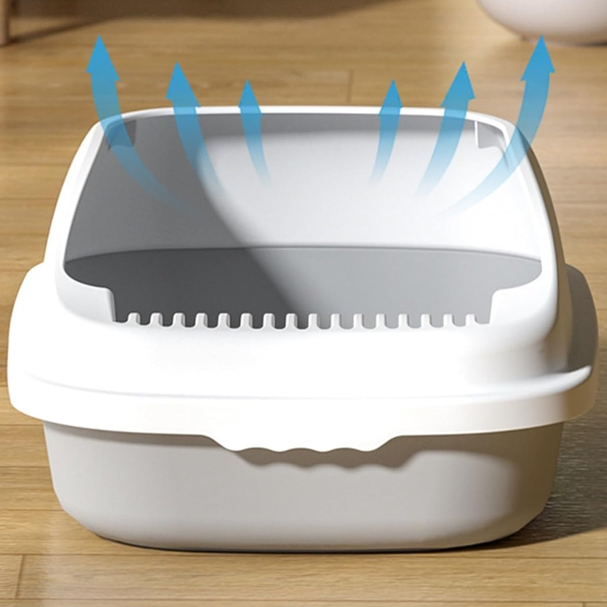 Open cat litter box with spatula 47x32x18 cm WERDANO PETS Kind open litter box