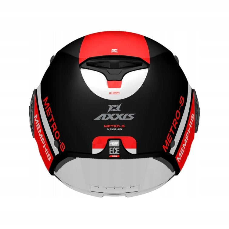 Open helmet AXXIS METRO S MEMPHIS B5 black matt/red XL Manufacturer Axxis
