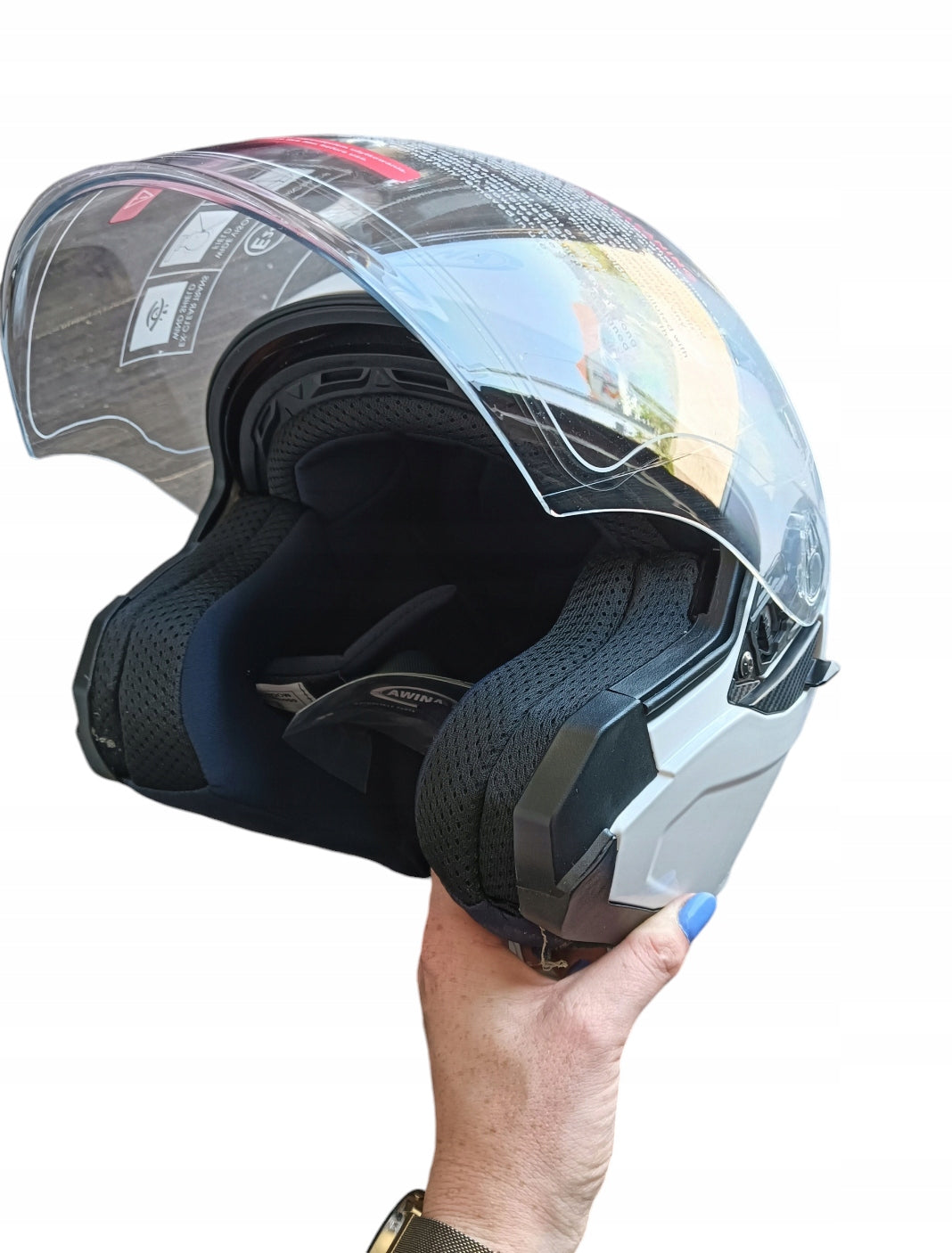Open helmet with blend awina white S Manufacturer Awina