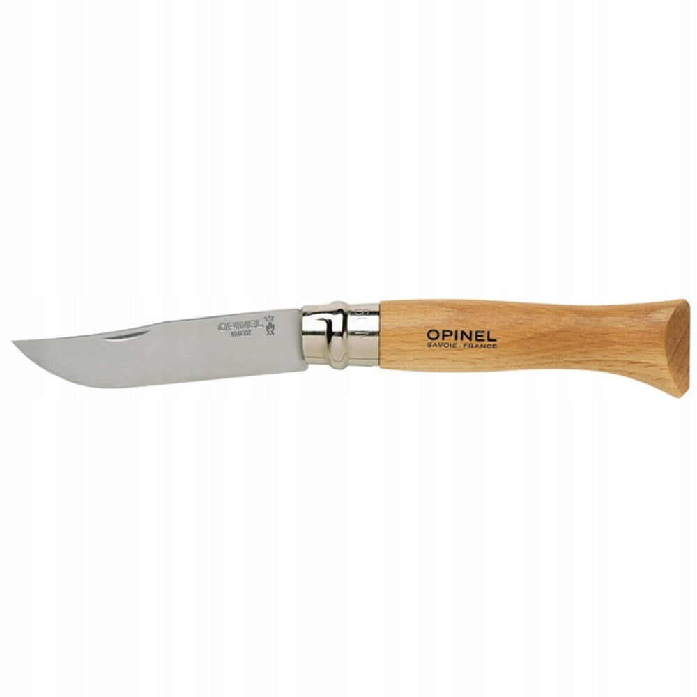 Opinel No.9 Inox 9 cm Sandvik 12C27 beech Virobloc France