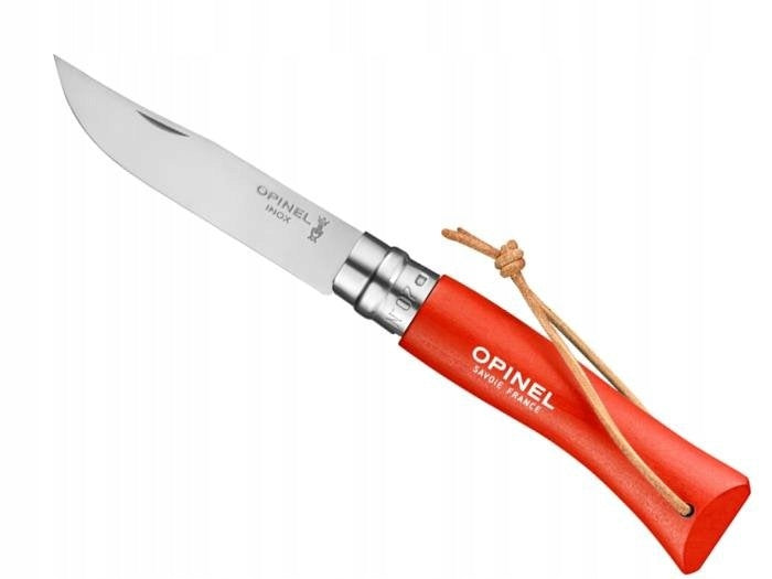 Taschenmesser Opinel Trekking Nr. 7 mit Edelstahlklinge und orangefarbenem Griff