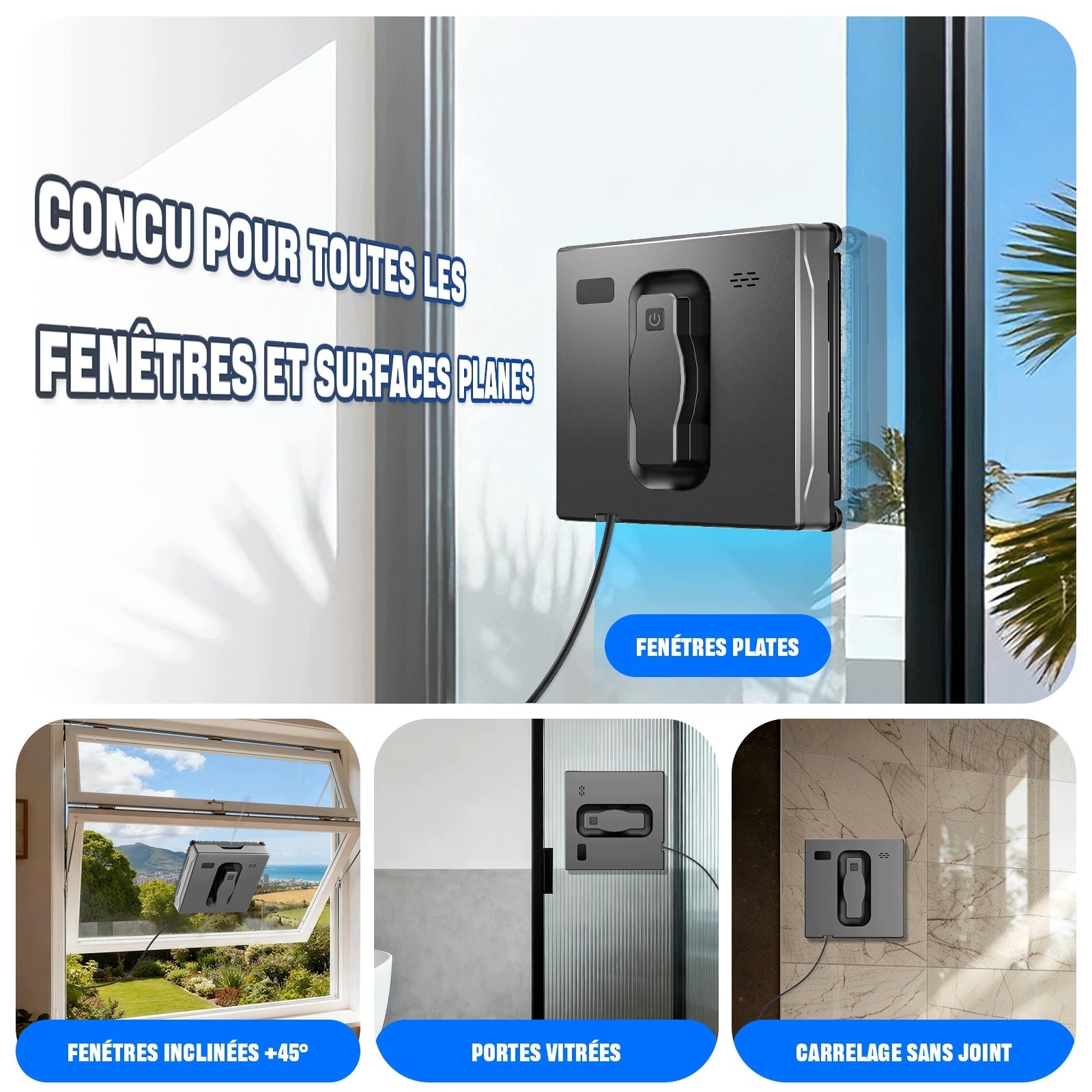 Orabuth Dual-Spray Window Cleaning Robot with Remote Control & App Control Manufacturer code Orabuth001