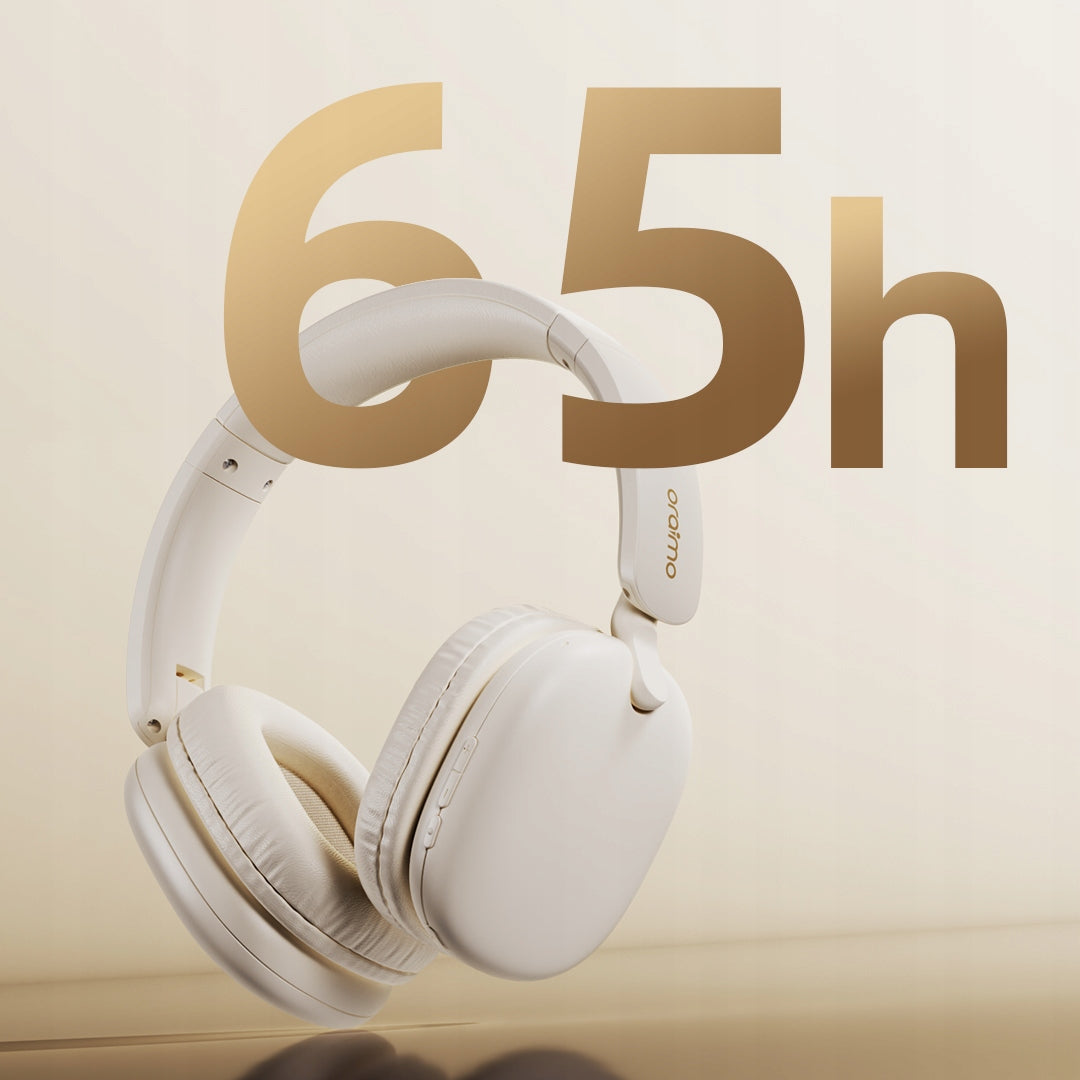 Oraimo Wireless Bluetooth On-Ear Headphones BoomPop Lite White Packaging status original