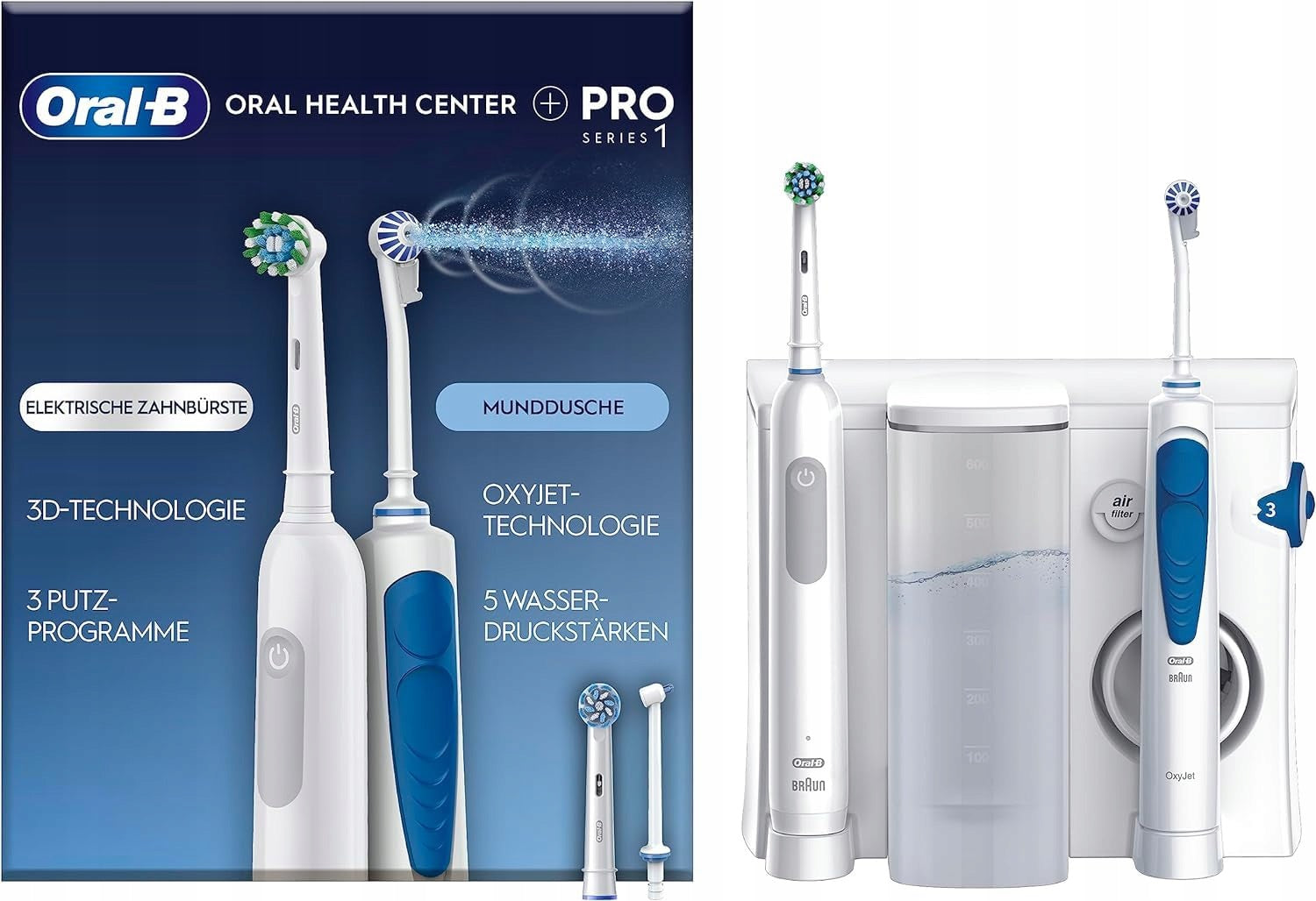 Oral-B Oral Health Center Oxyjet Pro Series 1 Irrigator and Toothbrush