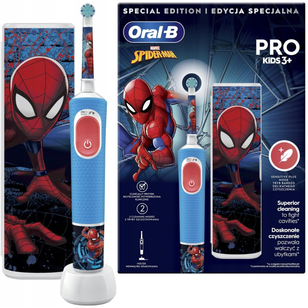 Oral-B Pro D103 Spiderman Travel Case for Kids