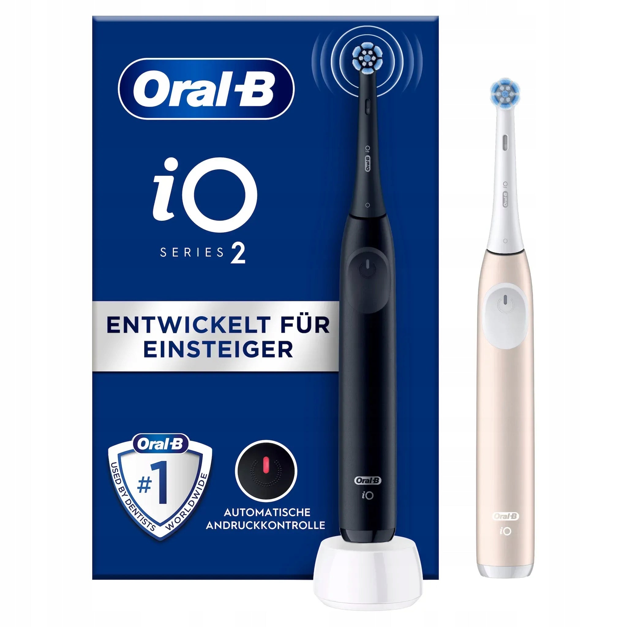 Oral-B iO Series 2 Duo Black & Pink electric toothbrush set