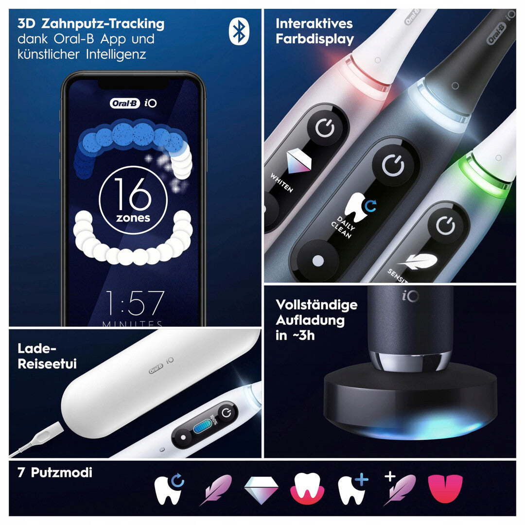 Oral-B iO Series 9 Electric Toothbrush 7 Modes Black Brand Oral-B