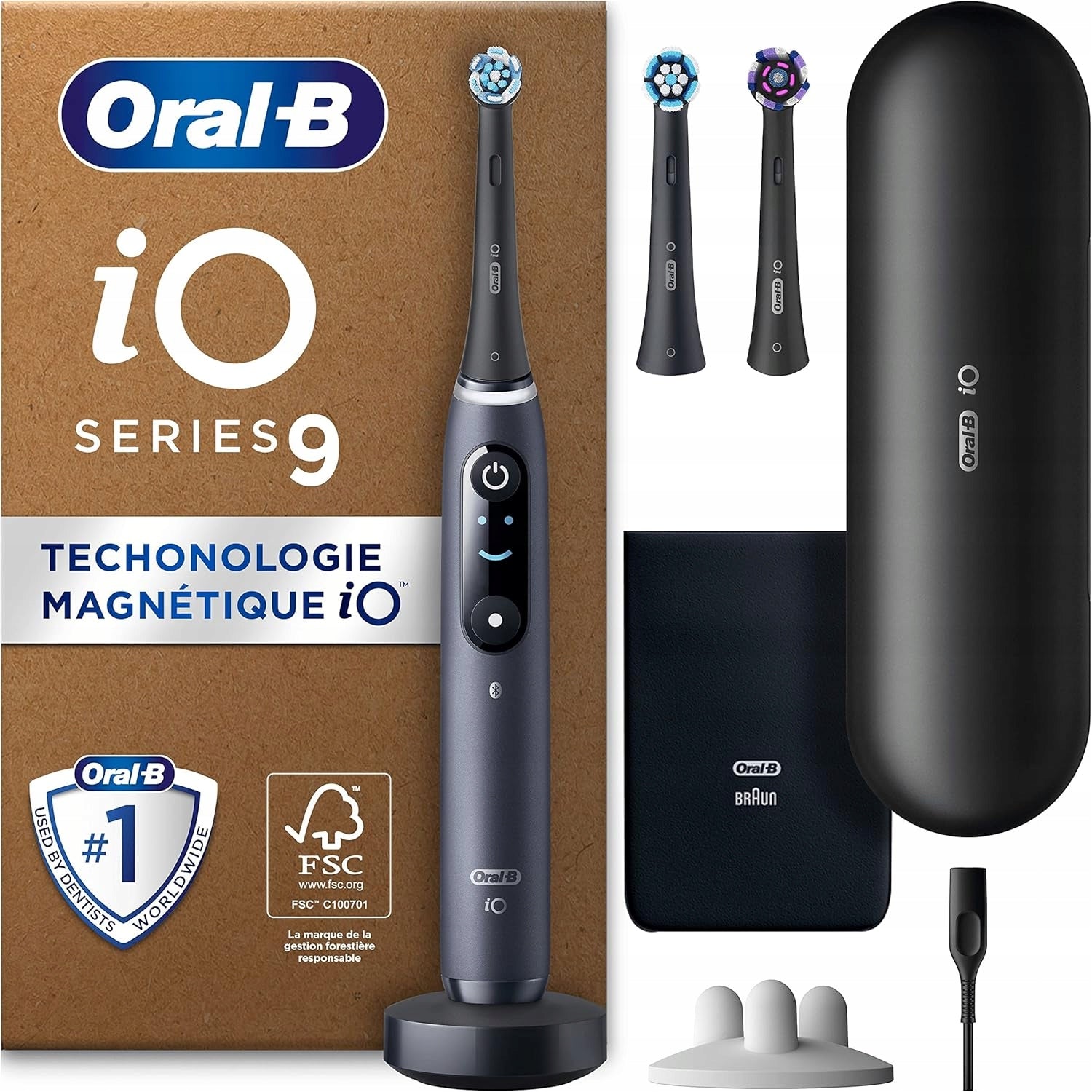 Oral-B iO Series 9 Plus Edition Black Onyx magnetic toothbrush