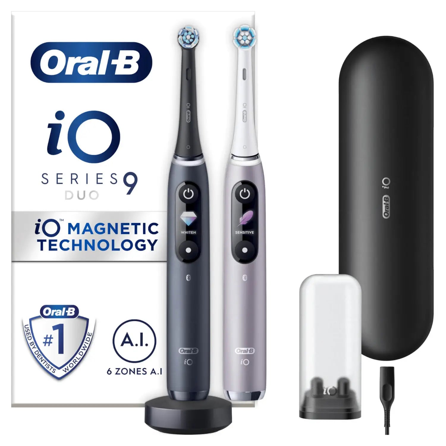 Oral-B iO Series9 Electric Toothbrush Two Pack+3Ends 7Mode Manufacturer code series9