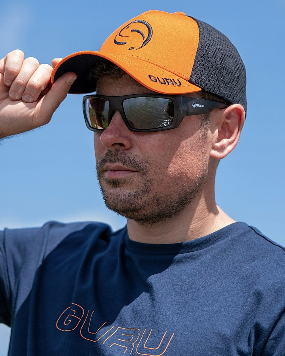 Orange Trucker Cap Guru Size (head circumference in cm) universal