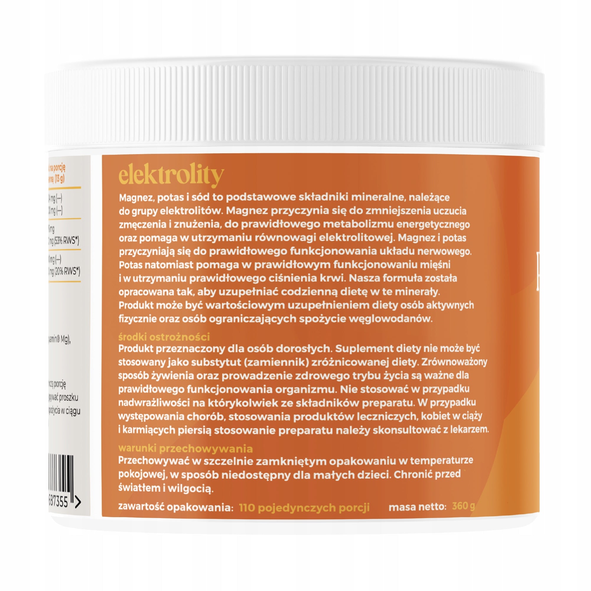 Orange flavoured electrolytes without sugar and sweeteners Keto Centrum - 360g Brand Keto Centrum