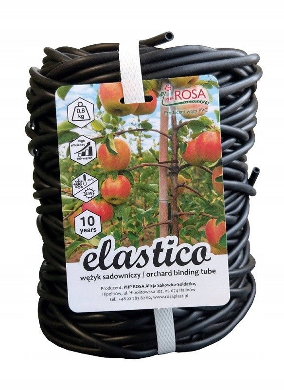 Orchard Hose 0,8 kg - ELASTICO - ROSA Black without PVC and Heavy Metals