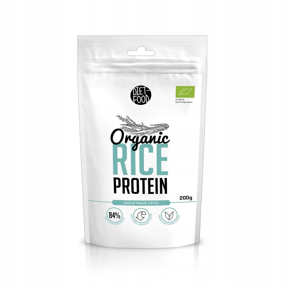 Organic Rice Protein WPI Plant Isolate BIO Natural 200 g Diet Food