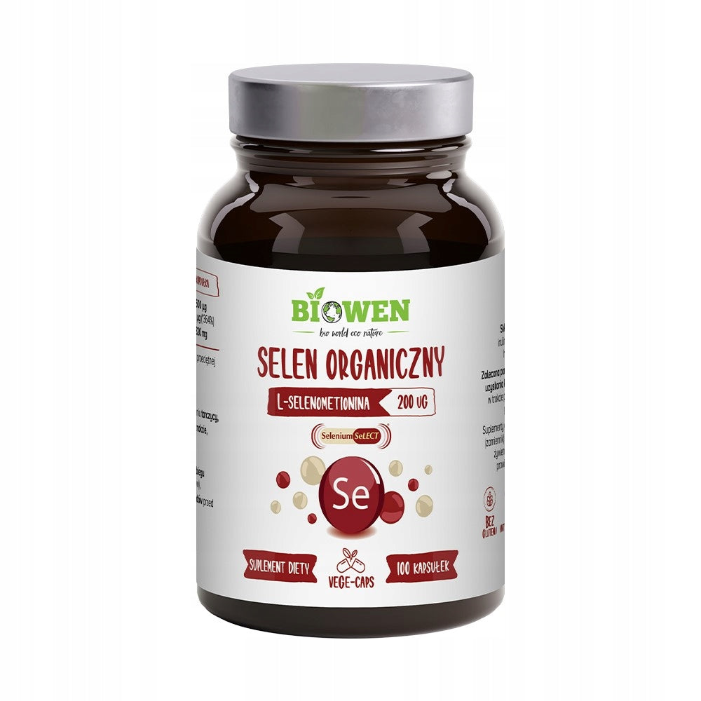 Organic Selenium Biowen 100 capsules l-selenomethionine vege