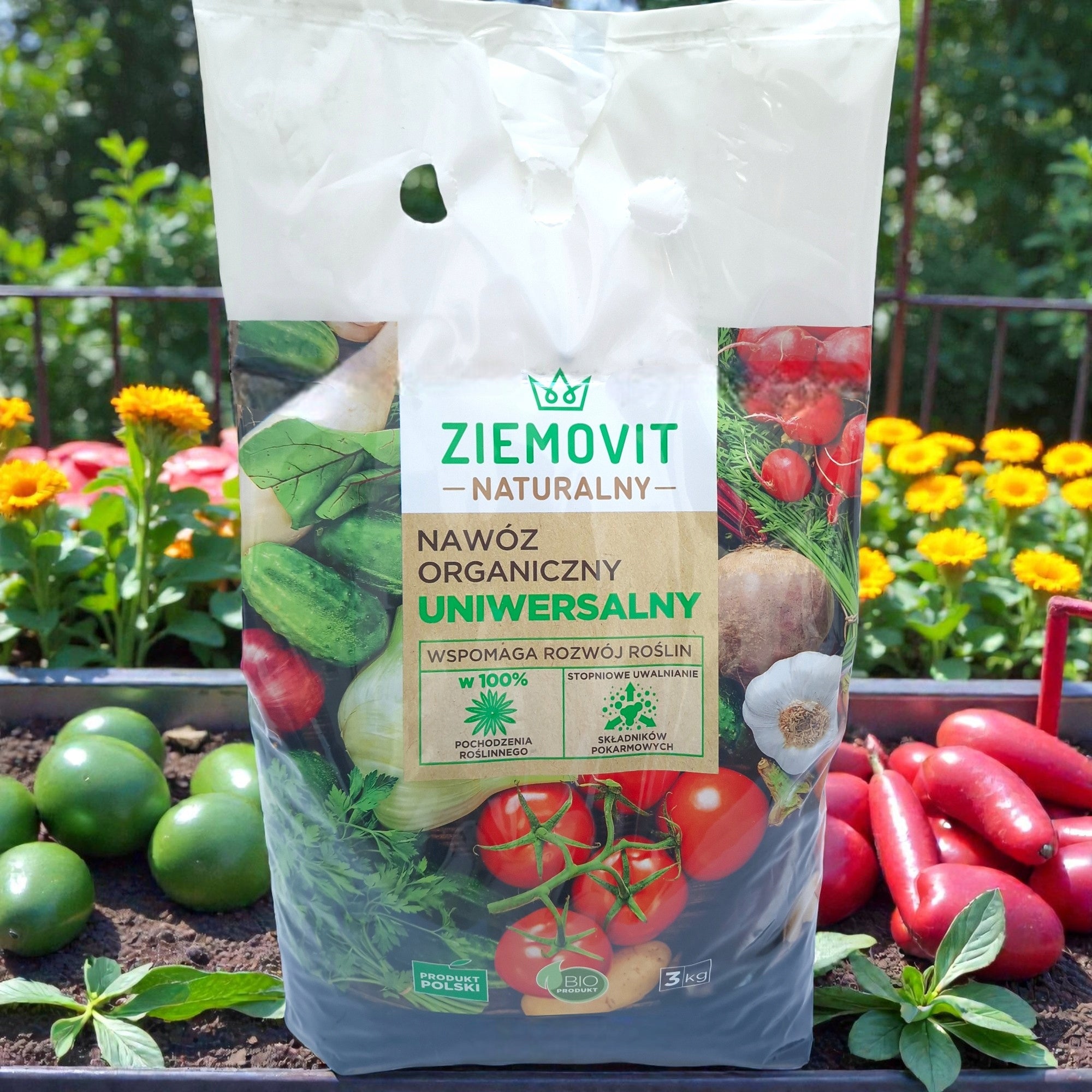 Organic Universal Fertilizer 3kg Ziemovit Natural FREEBIE Biostarter Manufacturer code OGR-000850