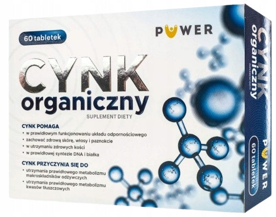Organic Zinc 60 Tablets, Puwer Manufacturer code 5907222868164