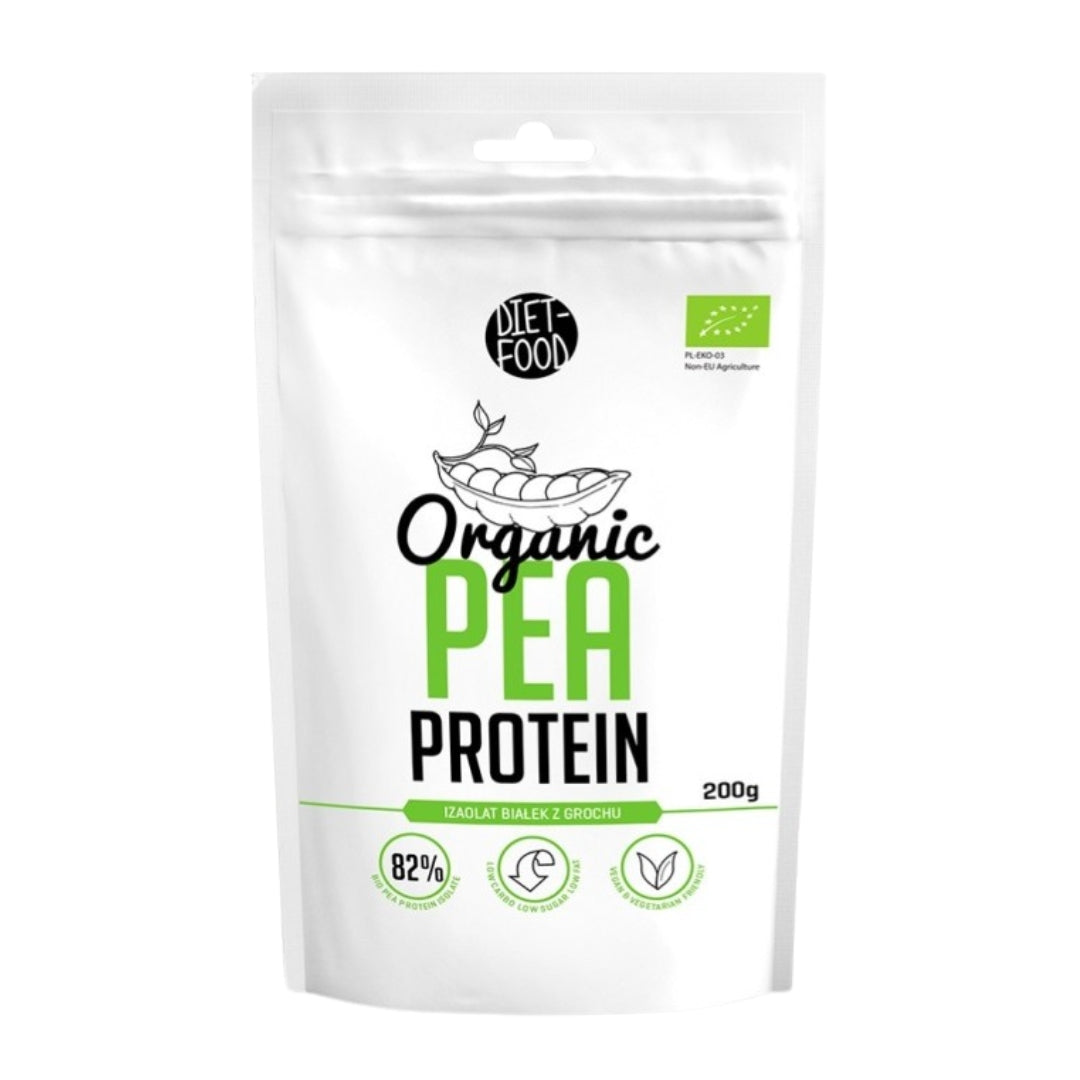 Organic pea protein powder 200g Diet Food Expiration date not specified