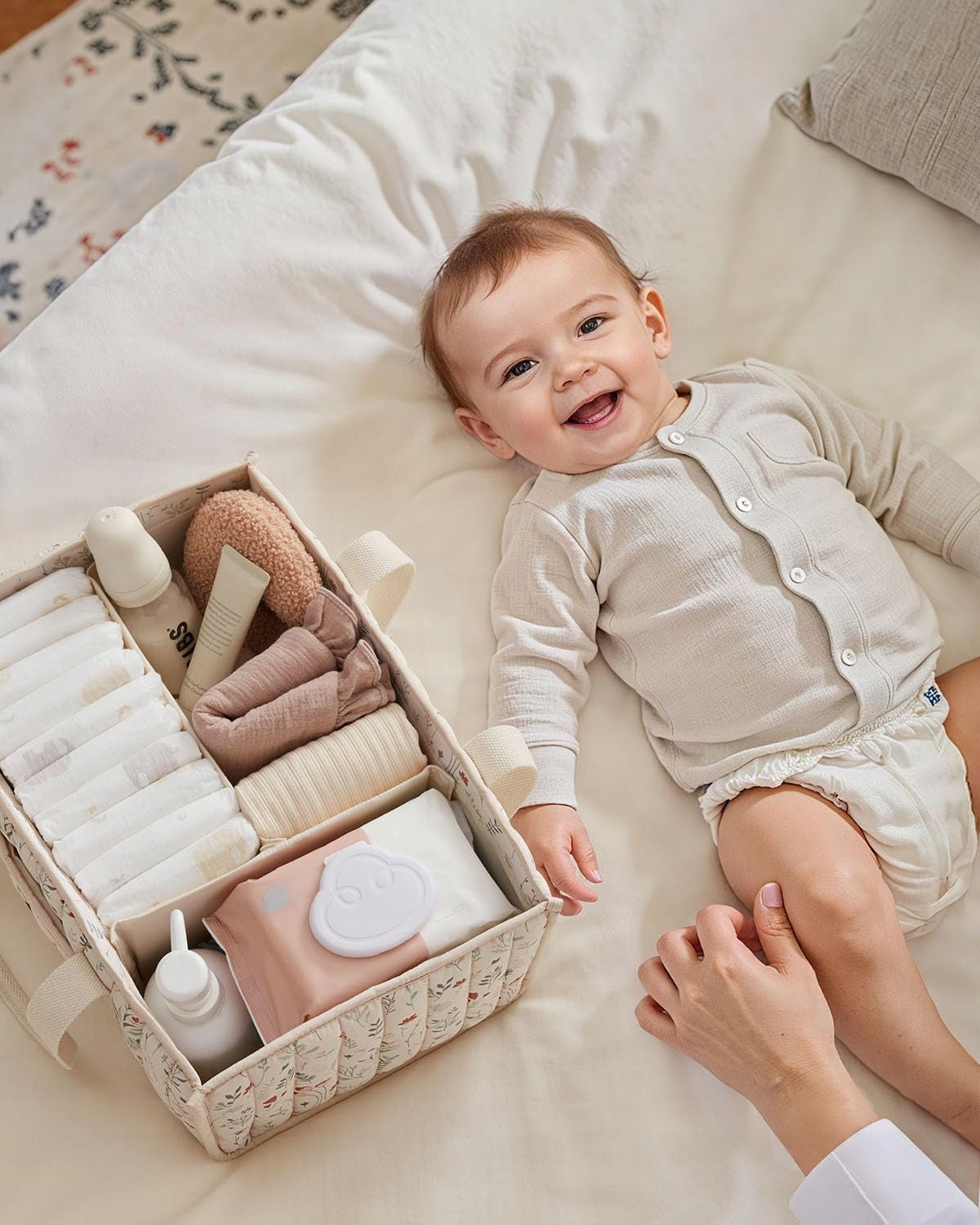 Organizer Bag Baby Diaper Basket Accessories Children Travel Boho Packaging status original