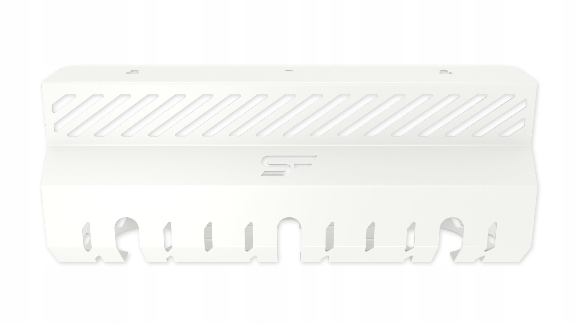 Organizer Cable Masker Under Countertop Desk 30cm Metal Holder White Color white