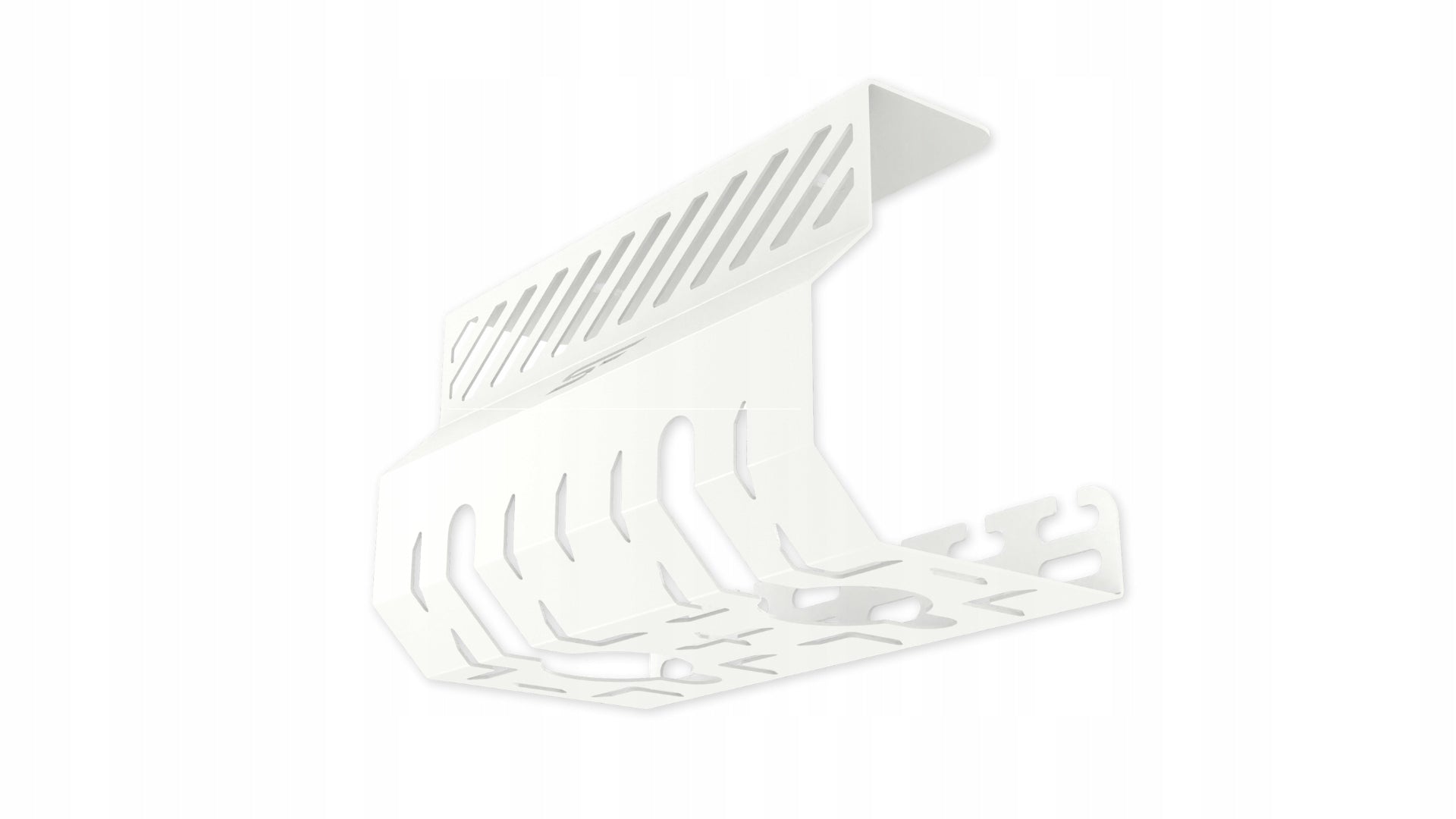 Organizer Cable Masker for Tabletop Desk 20cm Metal Holder White Color white