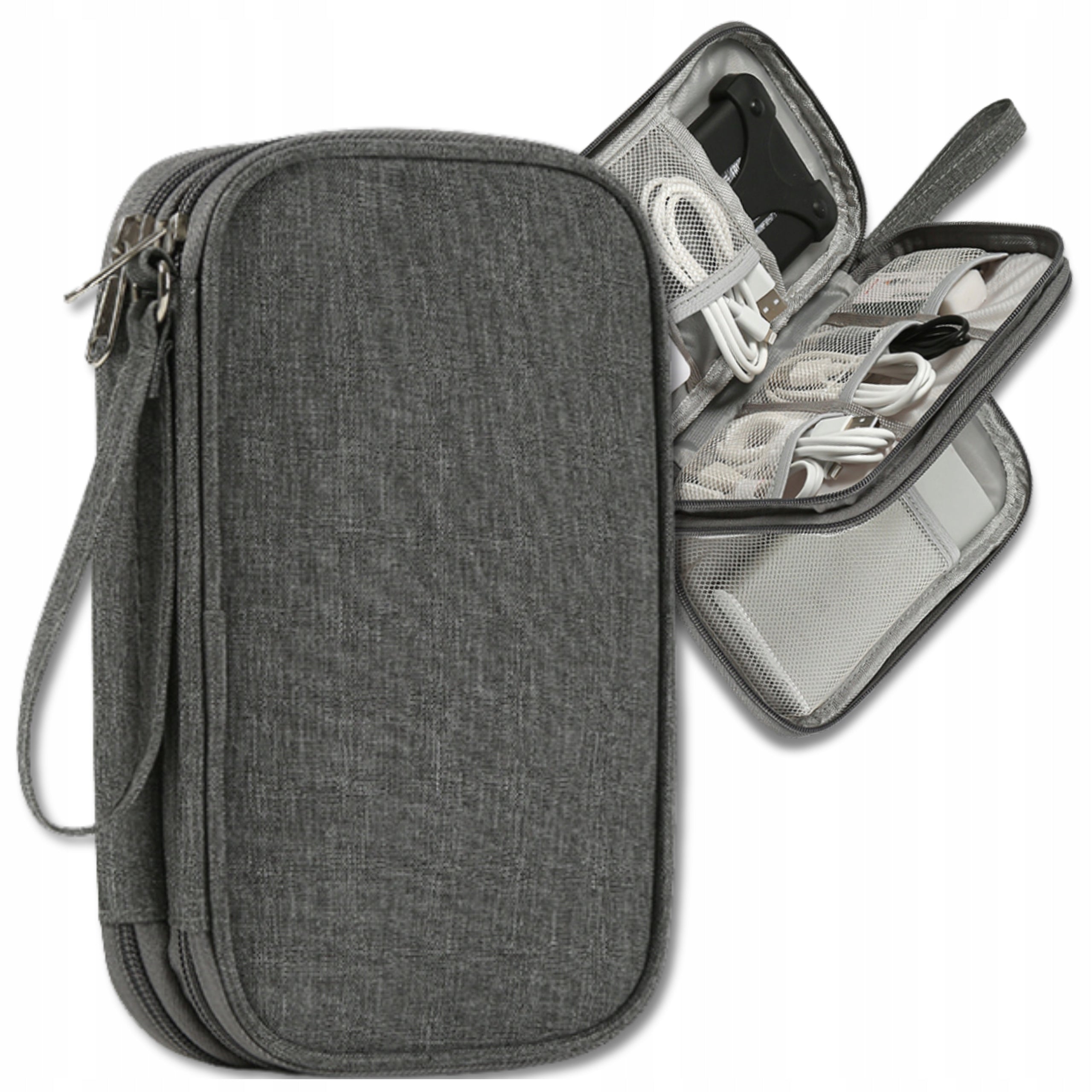 Organizer For Cables And Chargers Travel Case Usb Powerbank Waterproof Manufacturer code Organizer Na Kable i Ładowarki Etui Podróżne