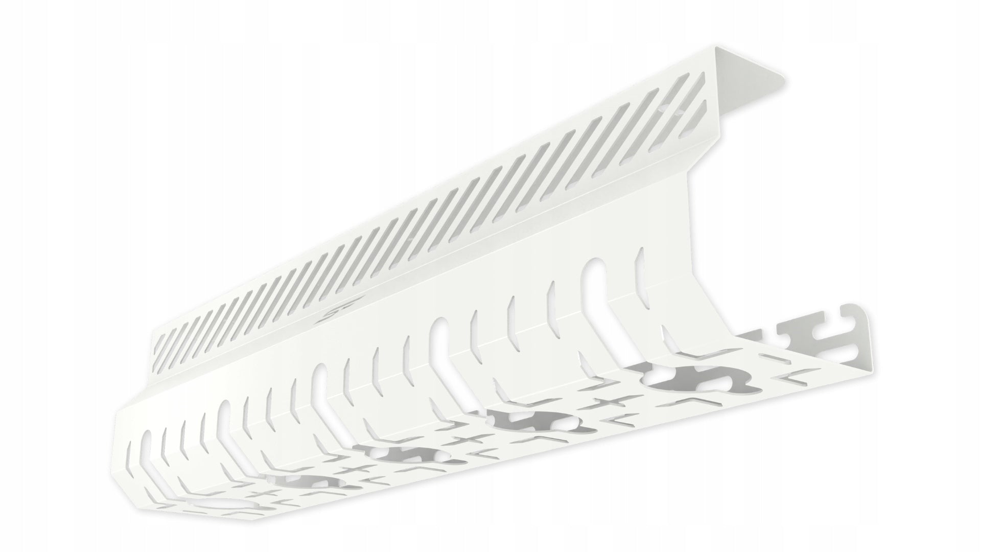Organizer Holder Cable Cover for Desk 50 cm Metal Shelf White Brand Stalflex